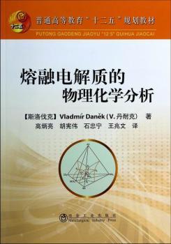 熔融电解质的物理化学分析 PDF下载 免费 电子书下载